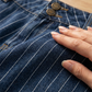 Women's Y2K Striped Low-Rise Jeans