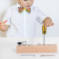 📢50%  OFF !!🏆Montessori Wooden Screw Driver Board Toy