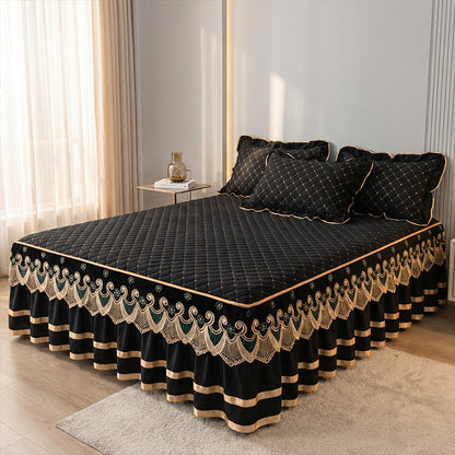 🛏️40% off!⏰Ruffled Bed Sheet Skirt / Pillowcases✈️Free shipping ✈️