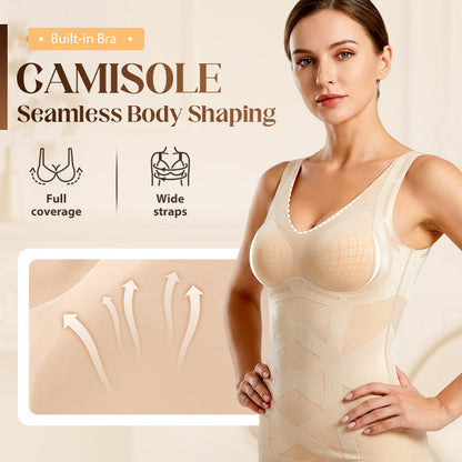 🎁New arrival 49% OFF💥Seamless Body Shaping Camisole with Built-in Bra