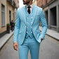 📢📢49%  OFF !! ⏰Men's Slim-Fit 3-Piece Suit Set🕴️