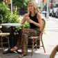 Women's Leopard Print Wide-Leg Trousers