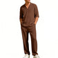 Men's Casual Short Sleeve Shirt & Pants Set