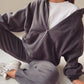 Women's Zip-Up Hoodie & Jogger 2-Piece Set