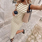 👗 50% OFF NOW! ✨ Sleeveless Striped Ribbed Knit Dress – Figure-Hugging, Comfortable & Perfect for Summer & Casual Wear 🌸