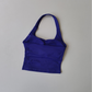 Halter Neck Yoga Tank Top with Built-in Bra