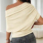 🔥 Hot sale 50% OFF！！🔥Women's Asymmetrical Off-Shoulder Batwing Sleeve Top