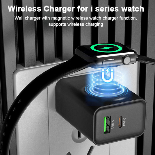 ⚡🔋3-in-1 Wireless Wall Charger for Watch⏱️✨