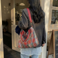 Women's Plaid PVC Tote Bag