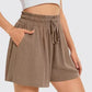 Women's High-Waisted Drawstring Shorts with Pockets