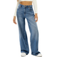 Women's High-Waisted Wide-Leg Jeans