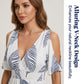 👗 49% OFF NOW! 🌞Cold Shoulder Tropical Print Split Maxi Dress