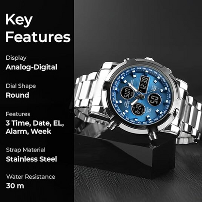 🔥50% OFF for a limited time🔥Men's Waterproof Military Analog-Digital Watches