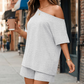 Women's 2-Piece Off-Shoulder Loungewear Set