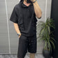 Men's Short-Sleeve Hoodie & Shorts Set