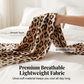 Women's Leopard Smocked Waist Wide-Leg Pants