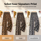 Women's Leopard Smocked Waist Wide-Leg Pants