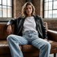 Women's Asymmetrical Waist Straight-Leg Jeans