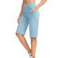 Women's High-Waist Shorts with Pockets