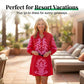 Bohemian Print 3/4 Sleeve Casual Dress
