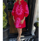 Bohemian Print 3/4 Sleeve Casual Dress