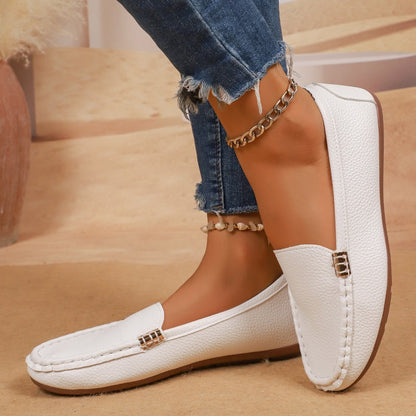 Women's PU Leather Flat-Style Loafers