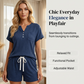 Women’s Casual Ribbed Short Sleeve & Shorts Set