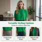 Women's Elegant Mock Neck Top