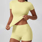 🌸Women's High-Stretch Top and Shorts Set🌸Delivered within five working days