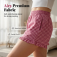 Women's Gingham Ruffle Hem Shorts