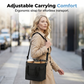 🧋 4-Cup Drink Tote with Shoulder Strap – Carry All Your Drinks, Hands-Free & Leak-Proof ☕🥤👜