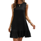 Versatile Sleeveless Summer Ruffle Dress