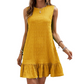 Versatile Sleeveless Summer Ruffle Dress