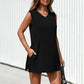 Women's V-Neck Sleeveless Top & Shorts Set
