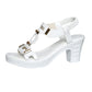 👡 50% OFF NOW! ✨ Women's Chunky Heel T-Strap Sandals – Elastic Slingback, Cushioned Platform & Metallic T-Strap – Day to Night Comfort 💃