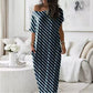 Short Sleeve Loose Fit Summer Long Dress