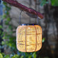Solar Powered Rattan Lantern Light