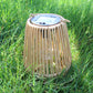 Solar Powered Rattan Lantern Light