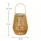 Solar Powered Rattan Lantern Light