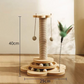 Multifunctional Cat Activity Center with Scratcher and Toys