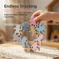 Wooden Cat Stacking Blocks Balancing Game