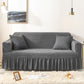 Bubble Texture Elastic Ruffled Sofa Cover