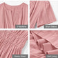 💜 LAST DAY PROMOTION - 50%OFF 💜💐Women's Lightweight Short Sleeve V Neck Elastic Waist Dress