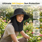 Solar-Powered Wide-Brim Shade Fan Hat