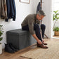 30-inch Foldable Storage Ottoman Bench
