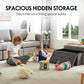 30-inch Foldable Storage Ottoman Bench
