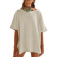 👚 50% OFF NOW! 🚤 Women's Solid Color Loose Fit Boat Neck Top – Soft, breathable & effortlessly chic – perfect for casual days or beach-ready style 🌊