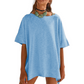 👚 50% OFF NOW! 🚤 Women's Solid Color Loose Fit Boat Neck Top – Soft, breathable & effortlessly chic – perfect for casual days or beach-ready style 🌊