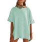 👚 50% OFF NOW! 🚤 Women's Solid Color Loose Fit Boat Neck Top – Soft, breathable & effortlessly chic – perfect for casual days or beach-ready style 🌊
