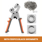 🛠️✨ Heavy-Duty Hole Punch Pliers with Grommets – 10.5 mm Nickel-Chromium Steel Hand Tool for Leather, Fabric & DIY Crafts 🔩